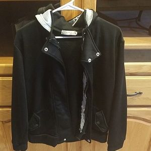 Black fleece jacket